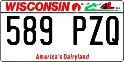 WI license plate 589PZQ