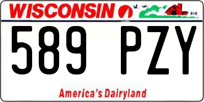 WI license plate 589PZY