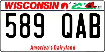 WI license plate 589QAB
