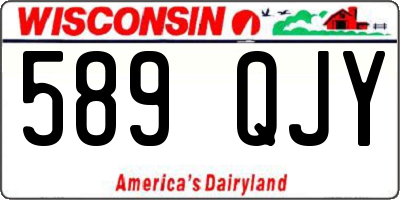 WI license plate 589QJY