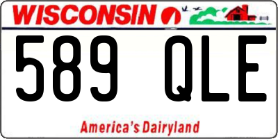 WI license plate 589QLE