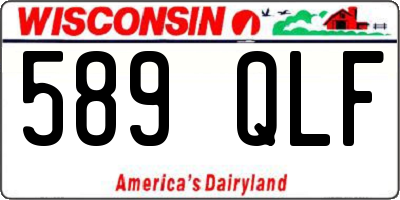 WI license plate 589QLF
