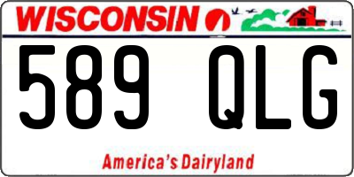 WI license plate 589QLG