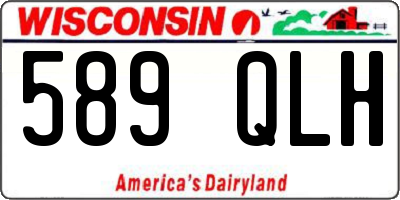 WI license plate 589QLH