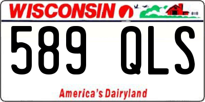 WI license plate 589QLS