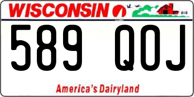 WI license plate 589QOJ