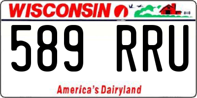 WI license plate 589RRU