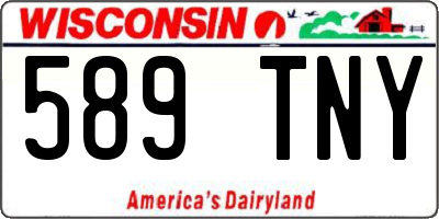 WI license plate 589TNY