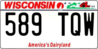 WI license plate 589TQW