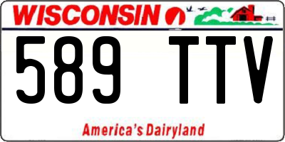 WI license plate 589TTV