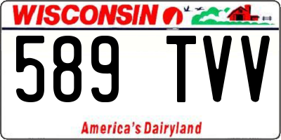 WI license plate 589TVV