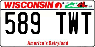 WI license plate 589TWT