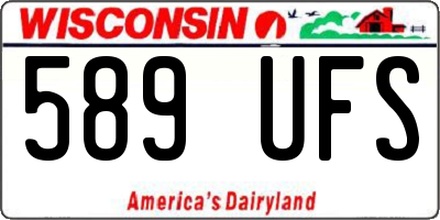 WI license plate 589UFS