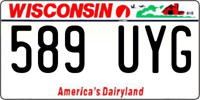WI license plate 589UYG