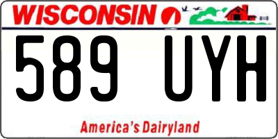 WI license plate 589UYH