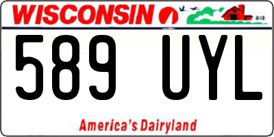 WI license plate 589UYL