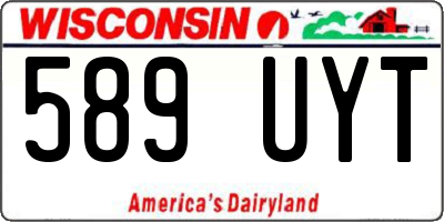 WI license plate 589UYT