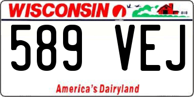 WI license plate 589VEJ