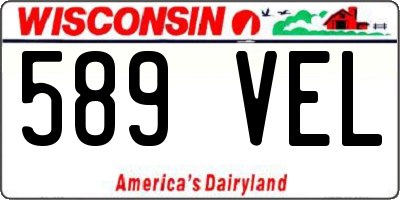 WI license plate 589VEL