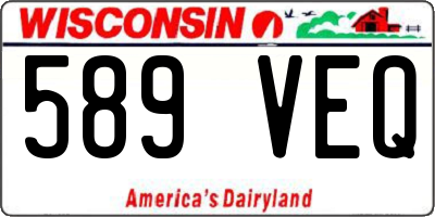 WI license plate 589VEQ