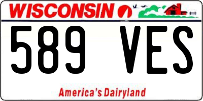 WI license plate 589VES