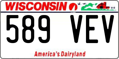 WI license plate 589VEV