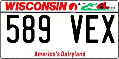 WI license plate 589VEX