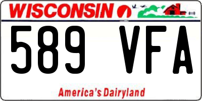 WI license plate 589VFA