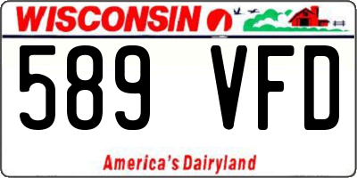 WI license plate 589VFD