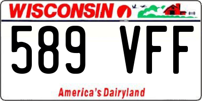 WI license plate 589VFF