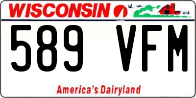 WI license plate 589VFM