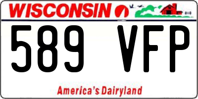 WI license plate 589VFP