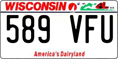 WI license plate 589VFU