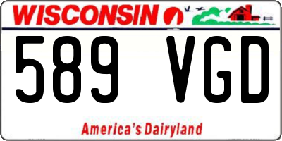 WI license plate 589VGD