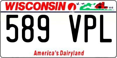 WI license plate 589VPL