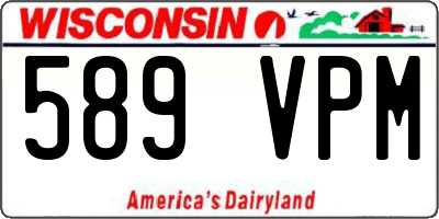 WI license plate 589VPM