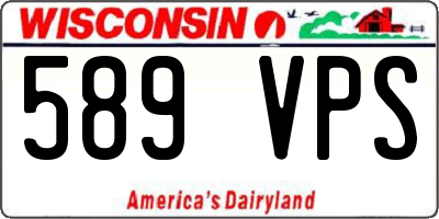 WI license plate 589VPS