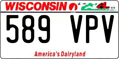 WI license plate 589VPV