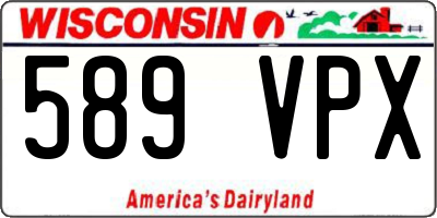 WI license plate 589VPX