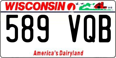 WI license plate 589VQB