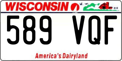 WI license plate 589VQF