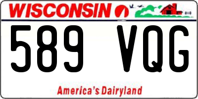 WI license plate 589VQG