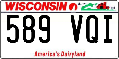 WI license plate 589VQI