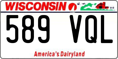 WI license plate 589VQL
