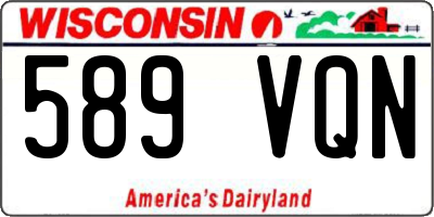 WI license plate 589VQN