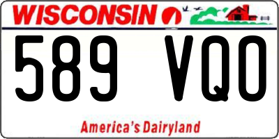 WI license plate 589VQO