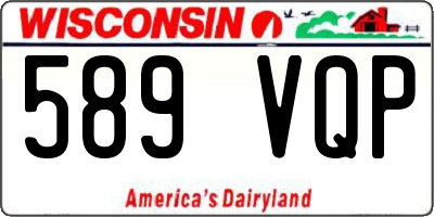 WI license plate 589VQP