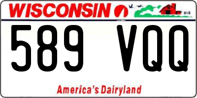 WI license plate 589VQQ