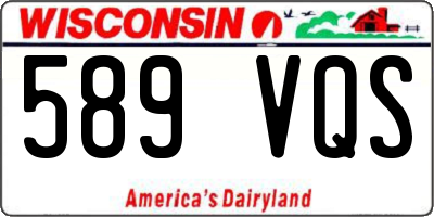 WI license plate 589VQS