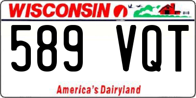 WI license plate 589VQT
